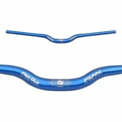 FUNN FLAT OUT Riser Handlebar 30 Mm Rise 31.8/750 Mm Blue